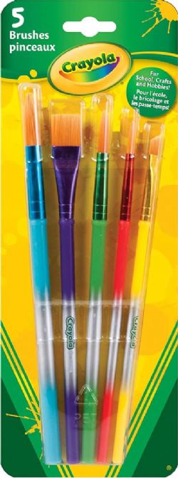 CRAYOLA - 5 PINCEAUX PREMIUM